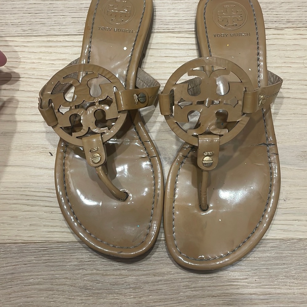 Tory burch tan Miller sandal size 8.5